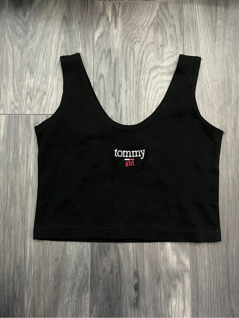 Tommy Hilfiger “tommy girl” Black Scoop Tank | Women